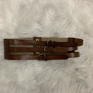 J.Crew Leather Elastic Stretch belt